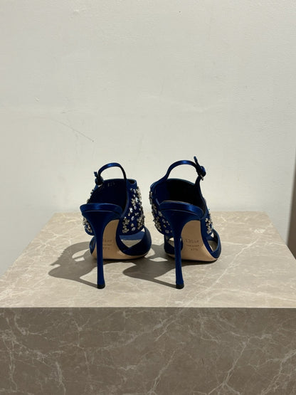 Sandales Dior bleues T.37,5