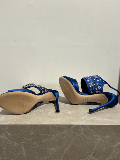 Sandales Dior bleues T.37,5