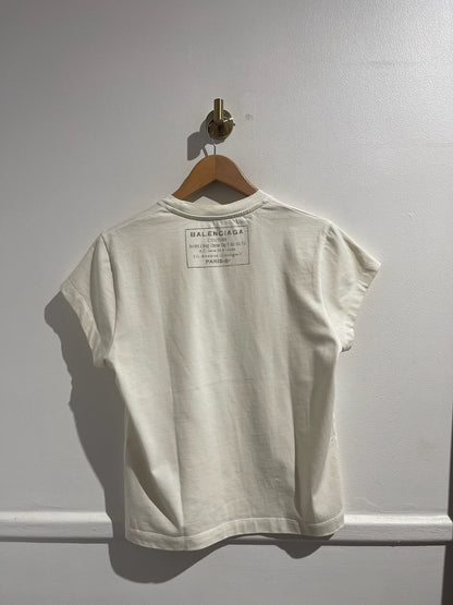 T-shirt Balenciaga blanc T.S