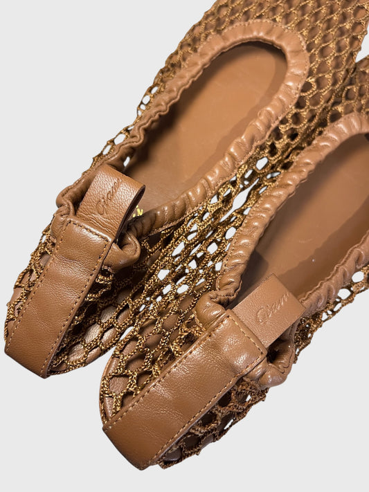 Ballerines Gianvito Rossi marron T.37,5
