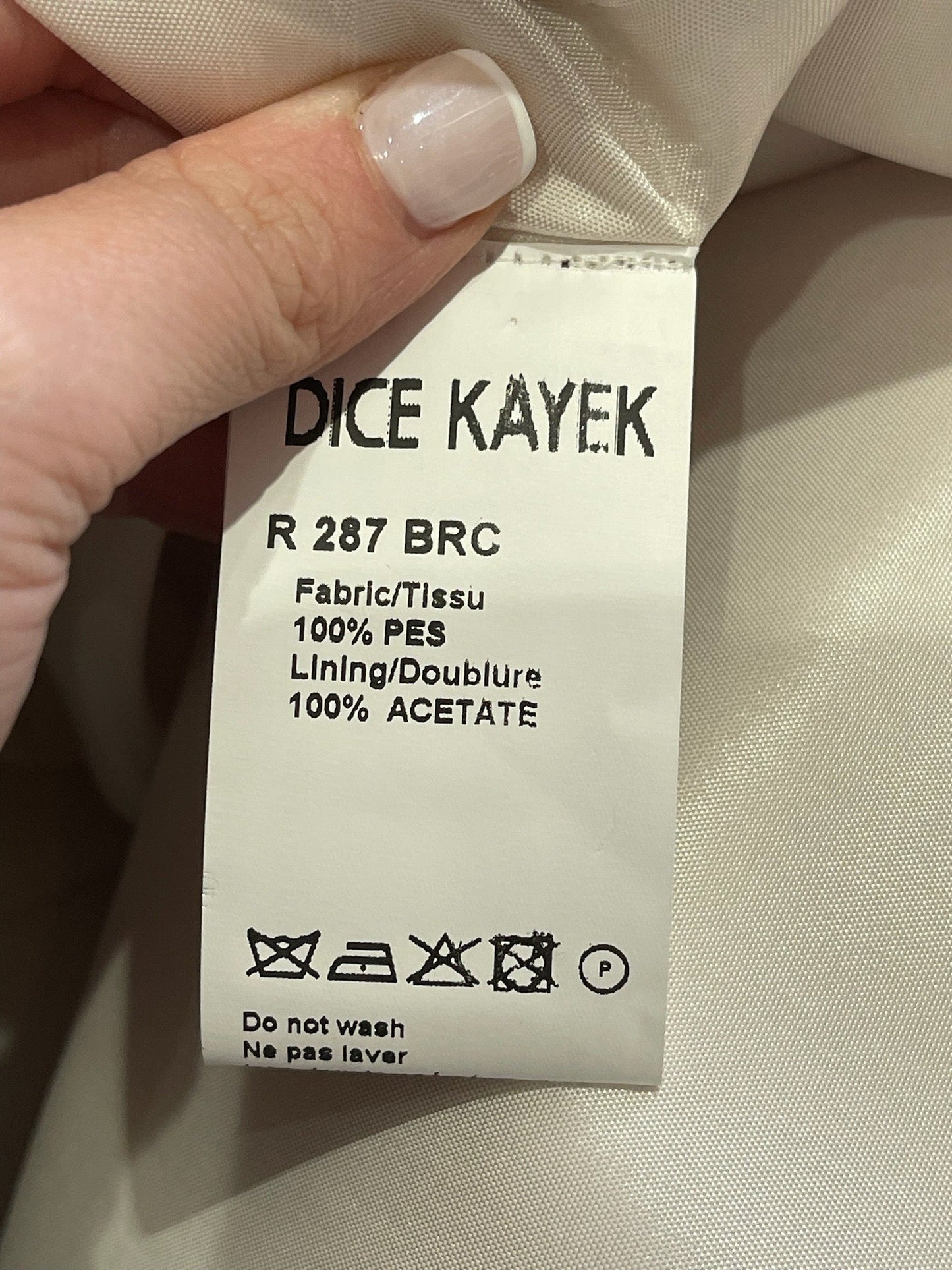 Robe Dice Kayek T.40 NEUVE