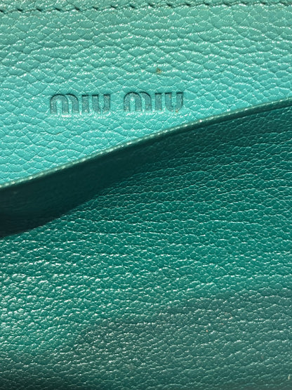 Porte-cartes Miu Miu vert