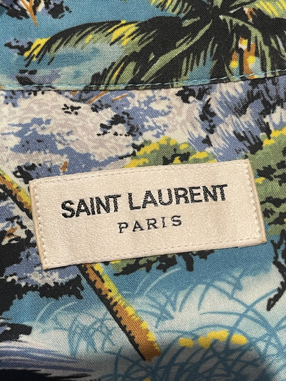 Chemise Saint Laurent palmiers T.36