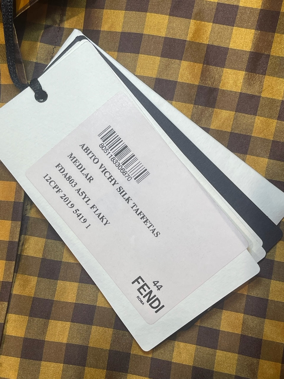 Robe Fendi vichy T.40