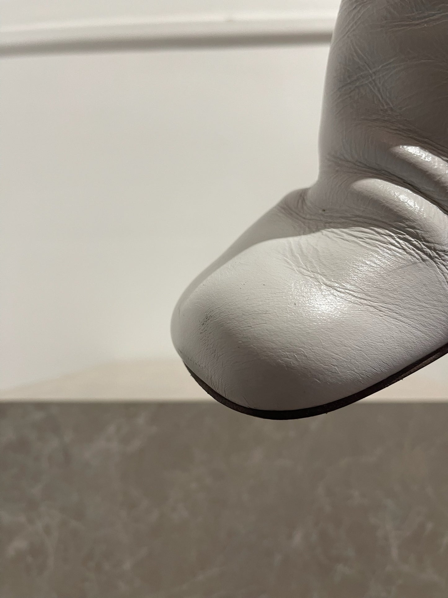 Bottines Bottega Veneta blanche T.40