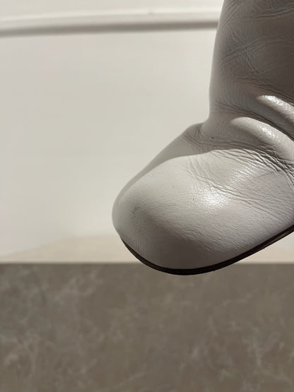 Bottines Bottega Veneta blanche T.40