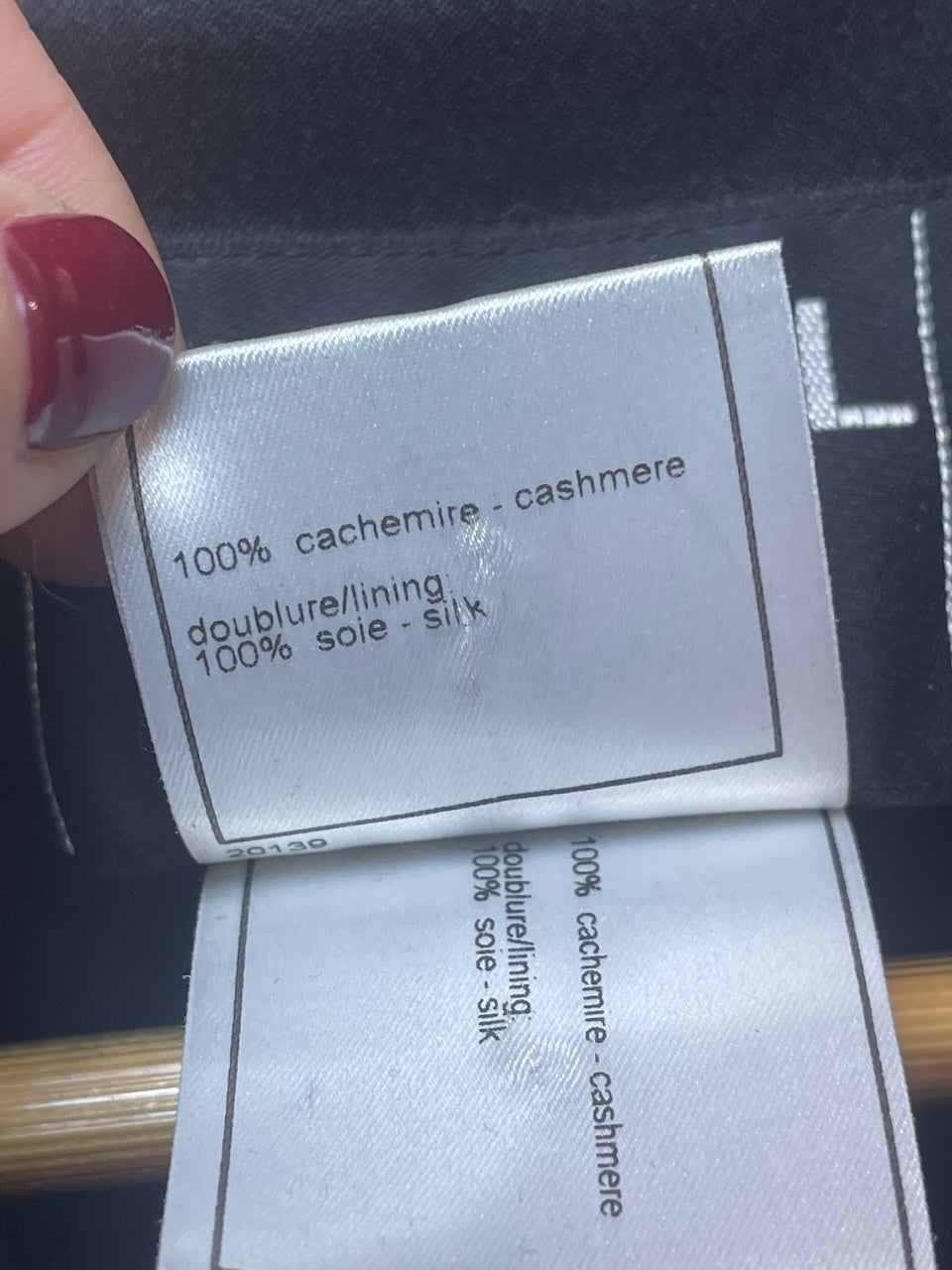 Manteau Chanel noir T.34