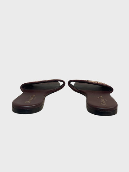 Mules Dior Dway bordeaux T.36,5