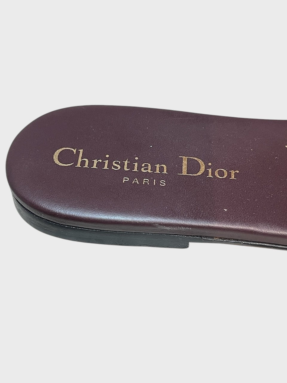 Mules Dior Dway bordeaux T.36,5