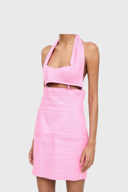 Robe Jacquemus rose T.32