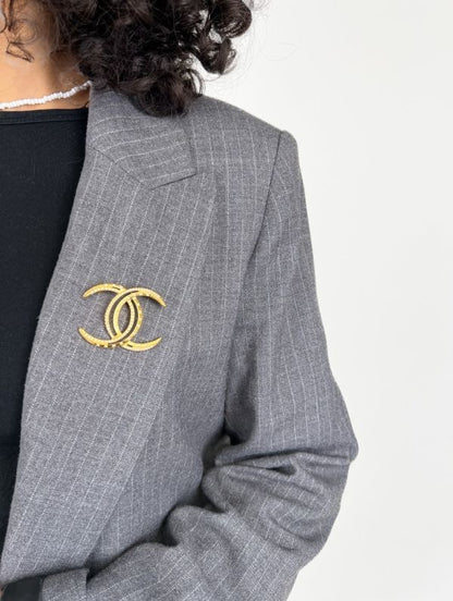 Broche Chanel Lune dorée
