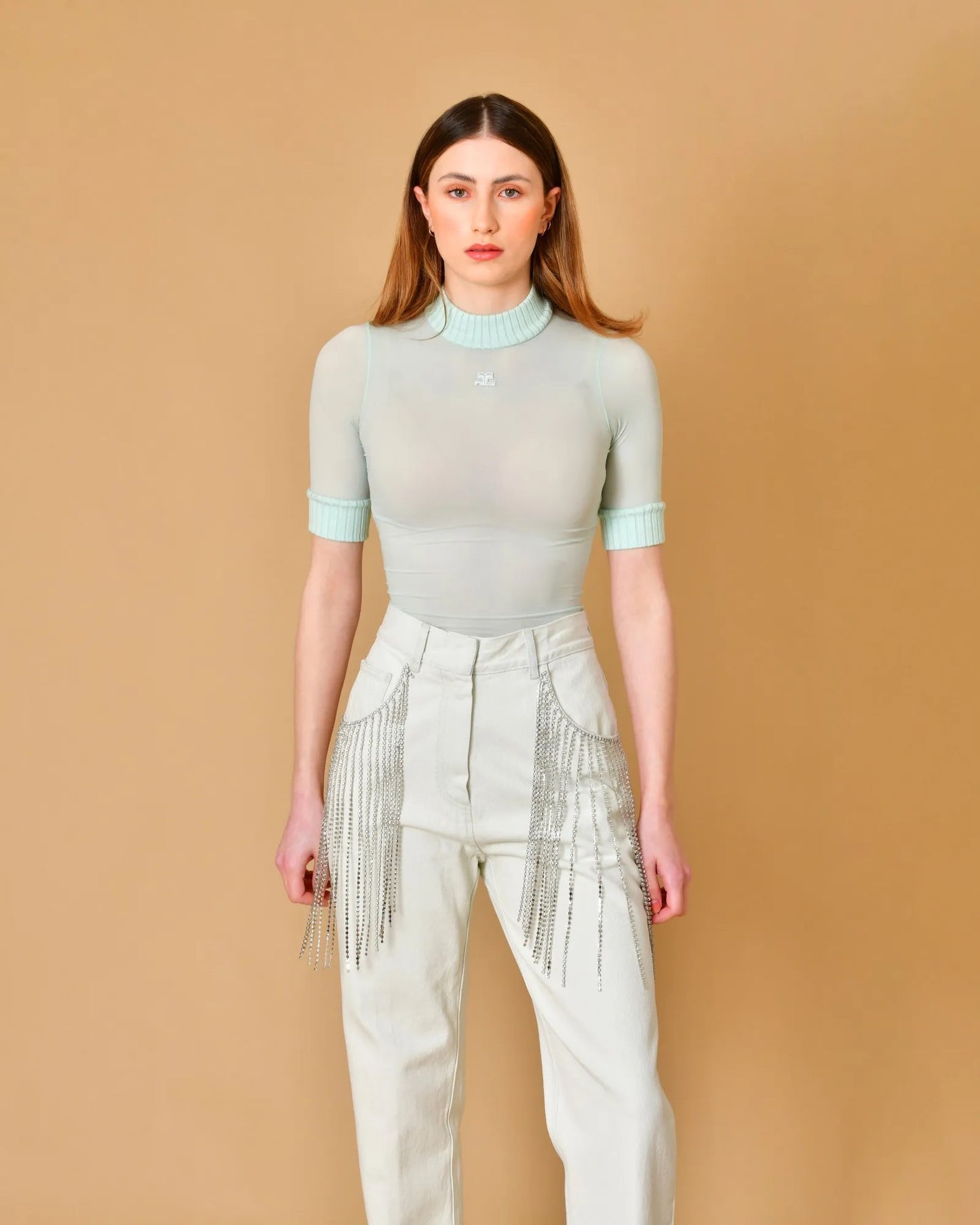 Top Courrèges bleu T.S