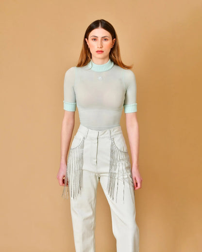 Top Courrèges bleu T.S