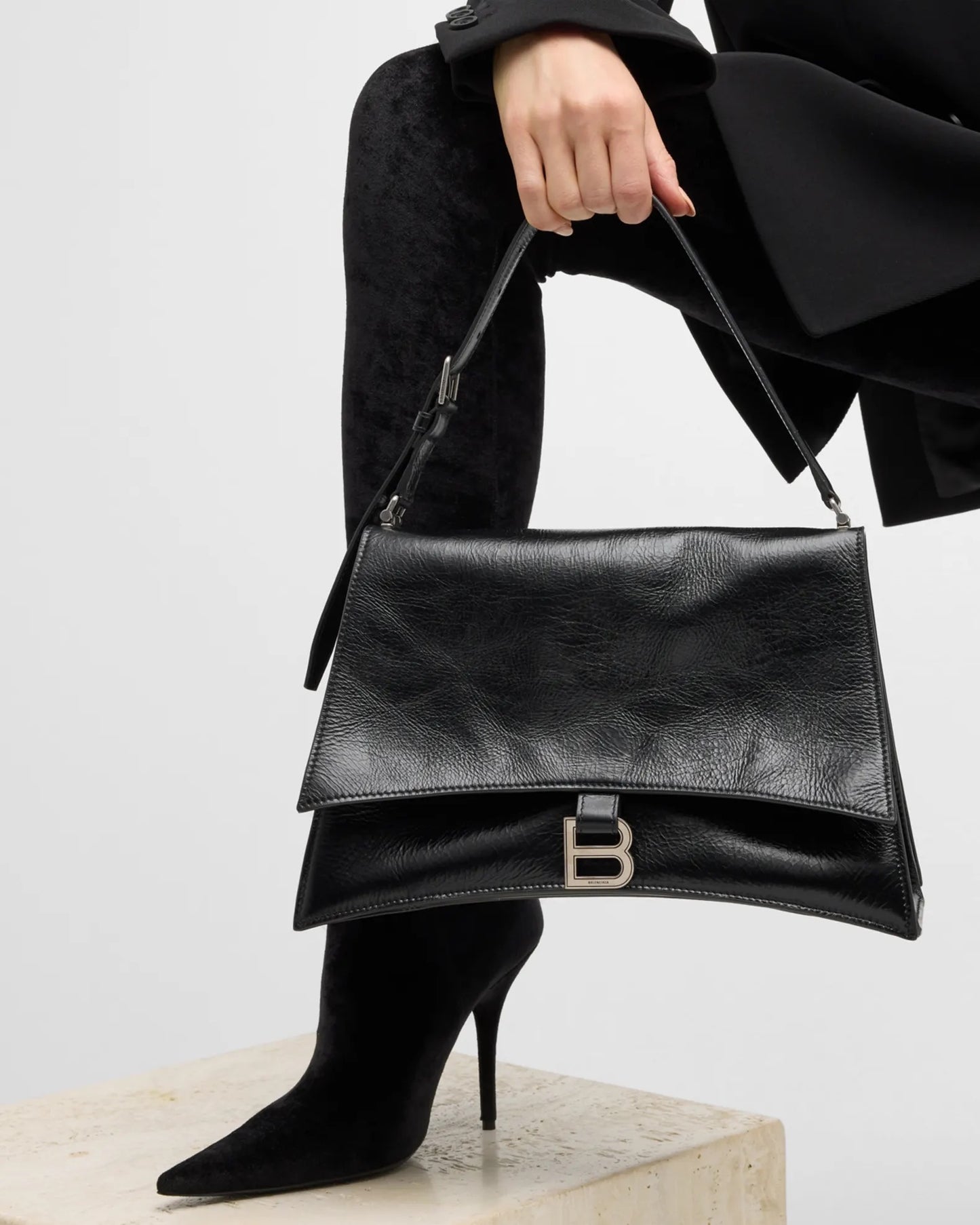 Sac Balenciaga Crush noir