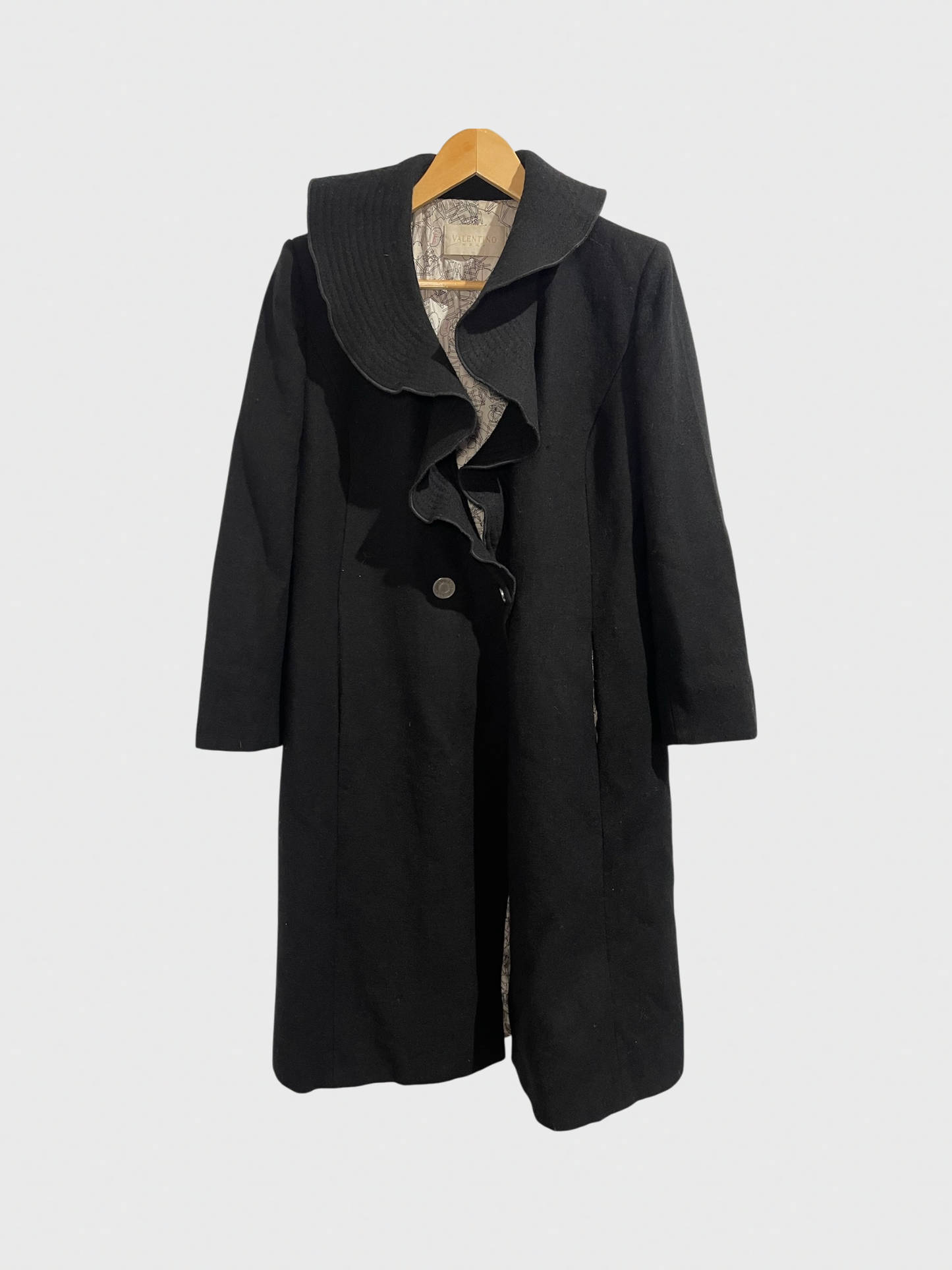 Manteau Valentino noir T.40