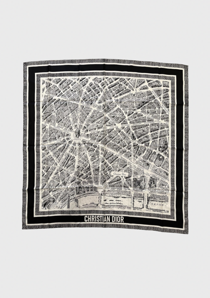 Foulard Christian Dior Paris noir