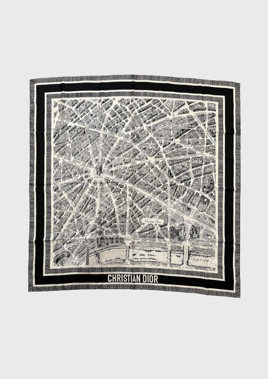 Foulard Christian Dior Paris noir