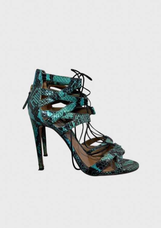 Sandales Aquazzura vertes T.38