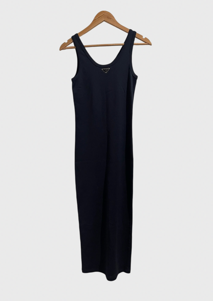 Robe Prada bleu marine T.36