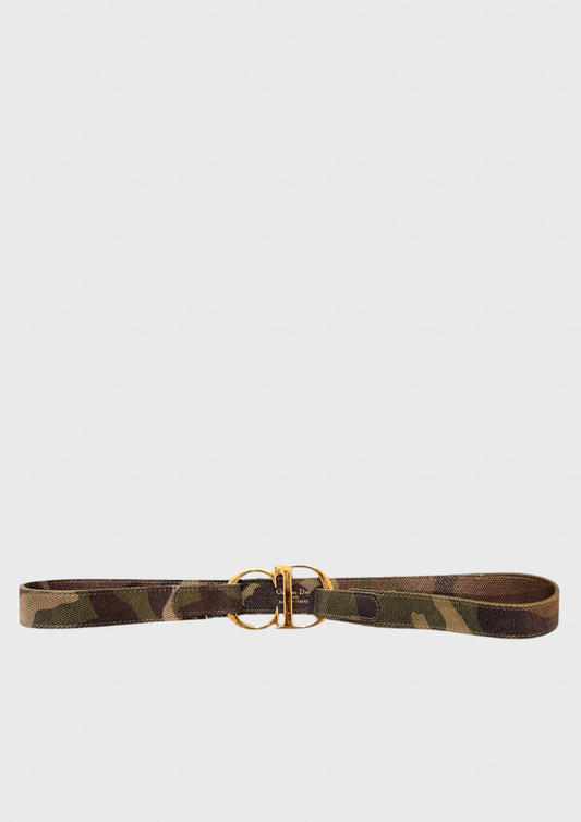 Ceinture Dior camouflage T.80