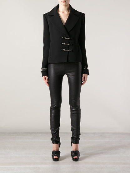 Veste Anthony Vaccarello noire T.36