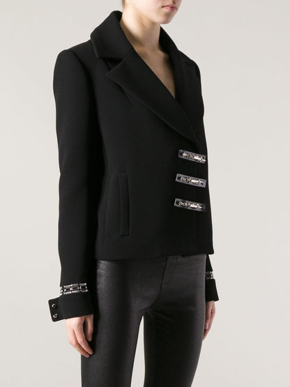 Veste Anthony Vaccarello noire T.36