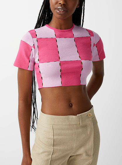 Top Jacquemus rose T.36