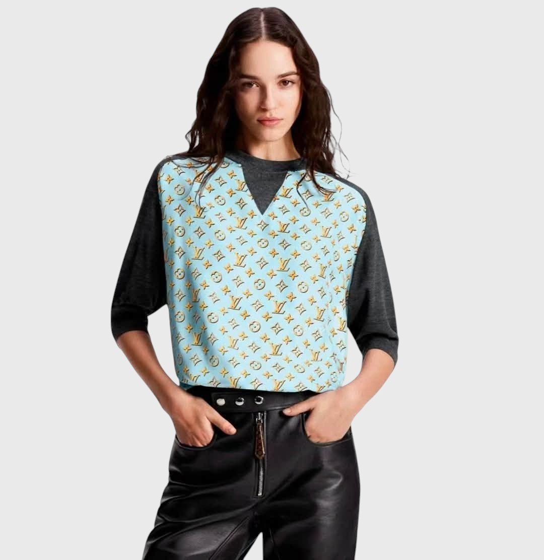 Pull Louis Vuitton gris T.XL