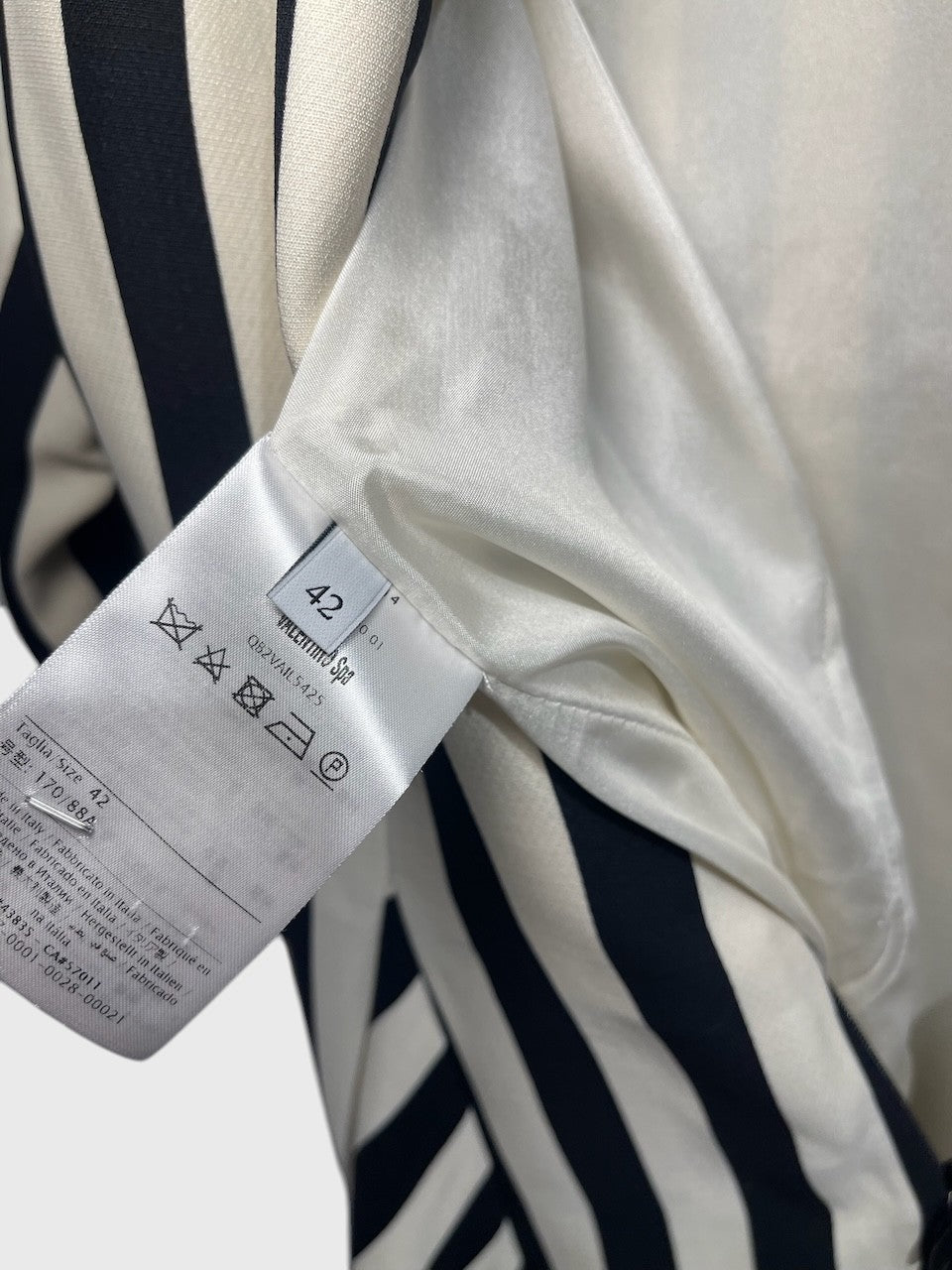 Robe Valentino rayée T.38