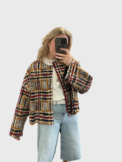 Veste Celine en plumes T.M