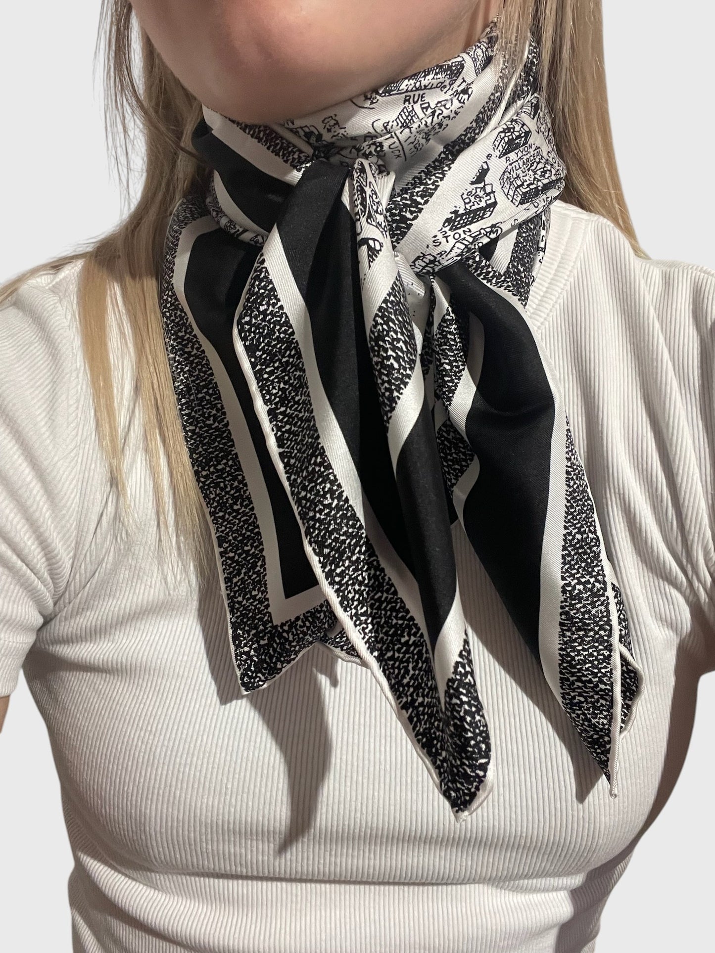 Foulard Christian Dior Paris noir