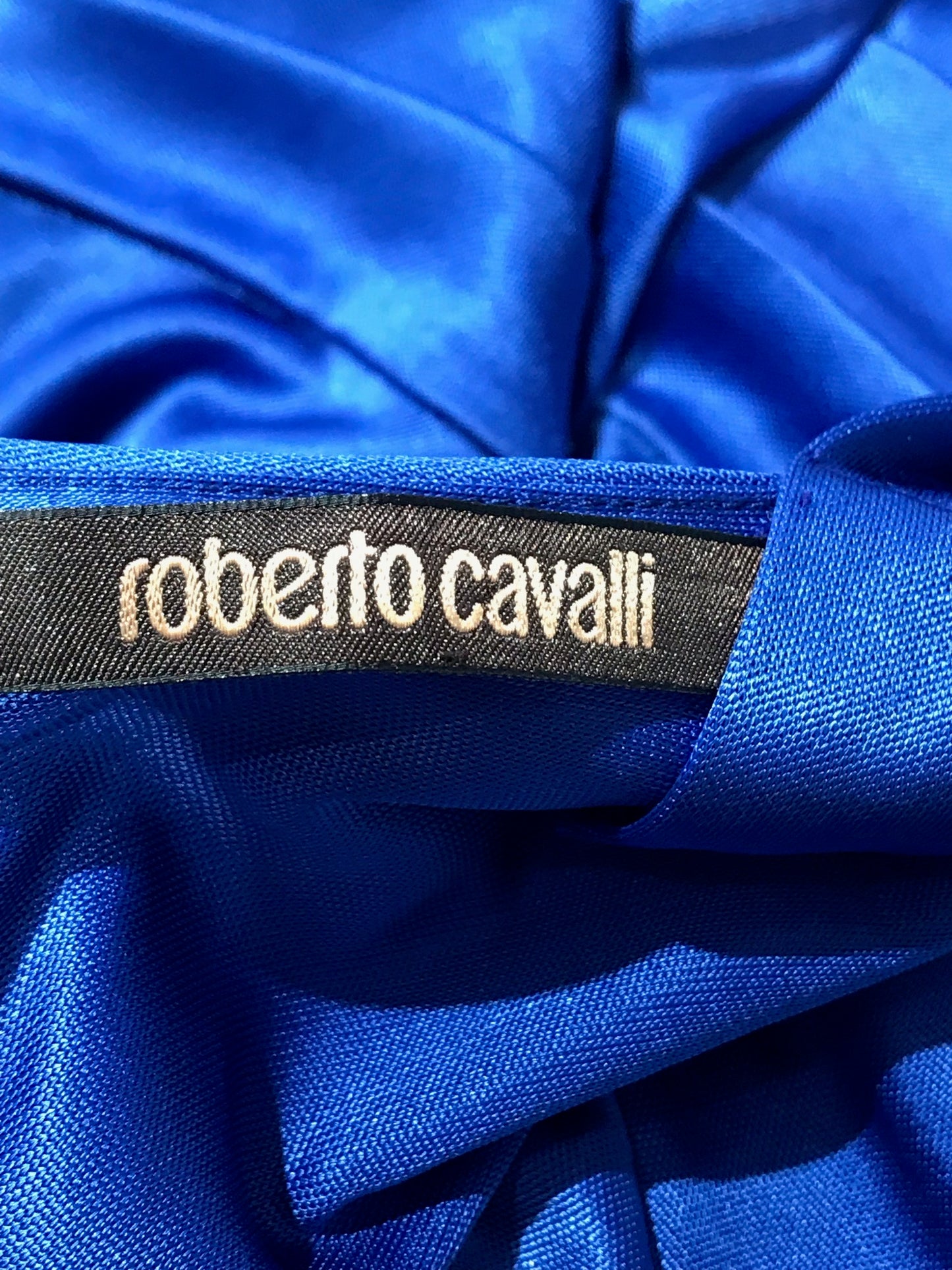 Robe Roberto Cavalli bleue T.36