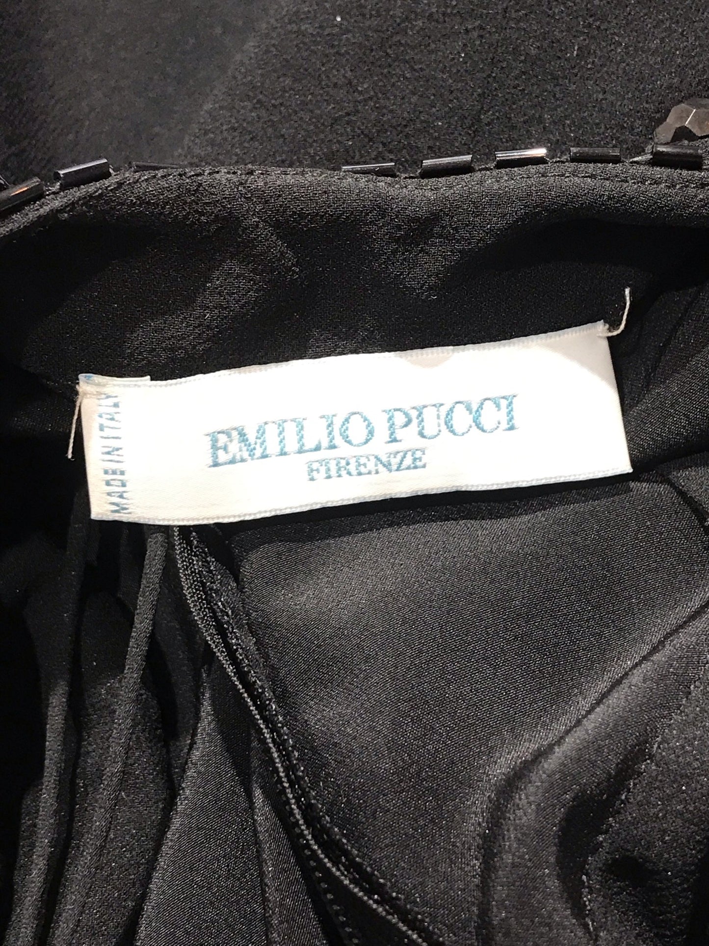 Robe Emilio Pucci noire T.34