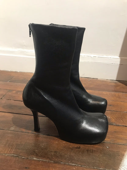 Bottines Bottega Veneta Bold noires T.41