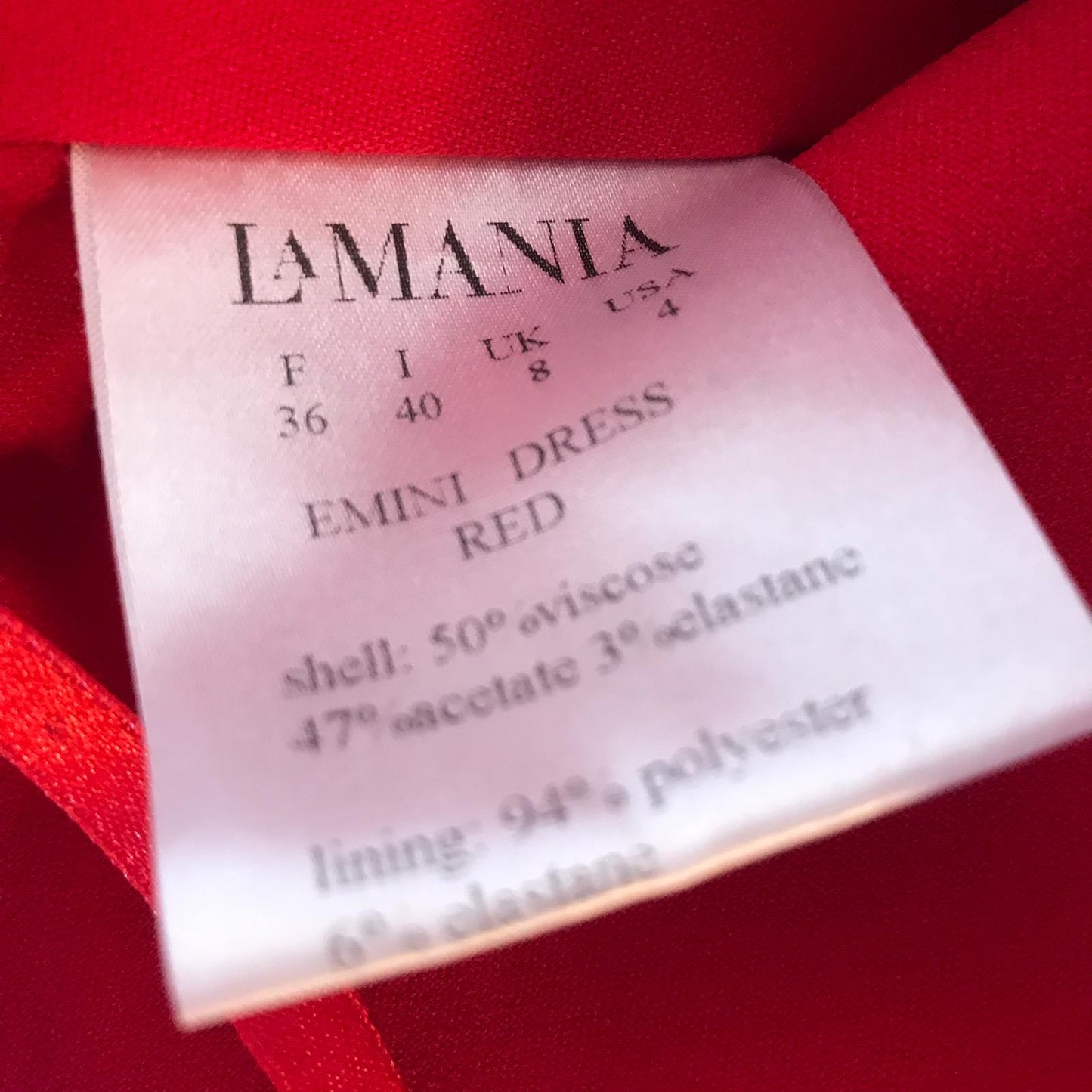 Robe LaMania rouge T.36