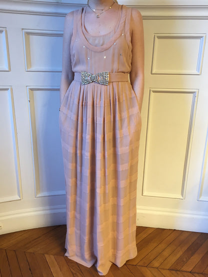 Robe Sonia Rykiel rose T.38