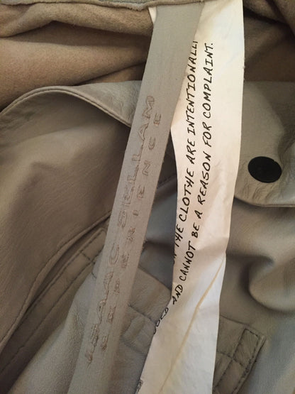 Manteau en cuir Isaac Sellam T.36