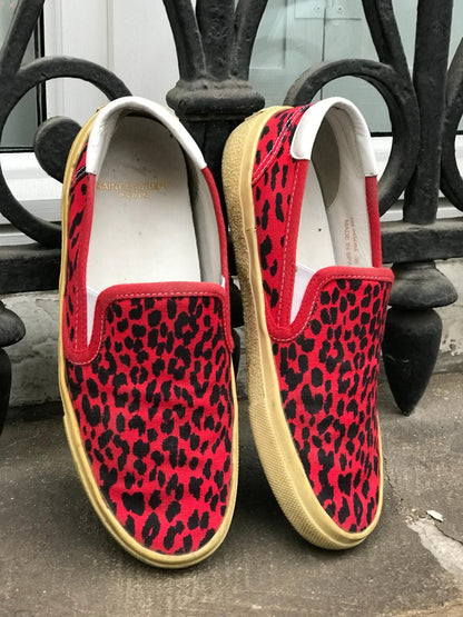 Baskets Saint Laurent leopard T.36