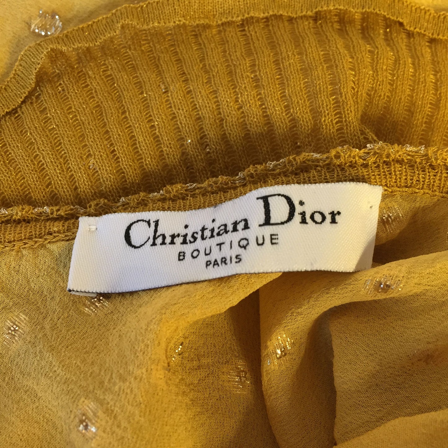 Top Dior jaune T.36