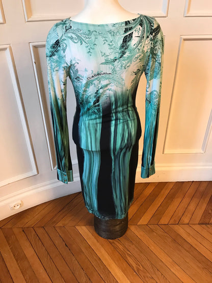 Robe Class Cavalli verte T.36-38