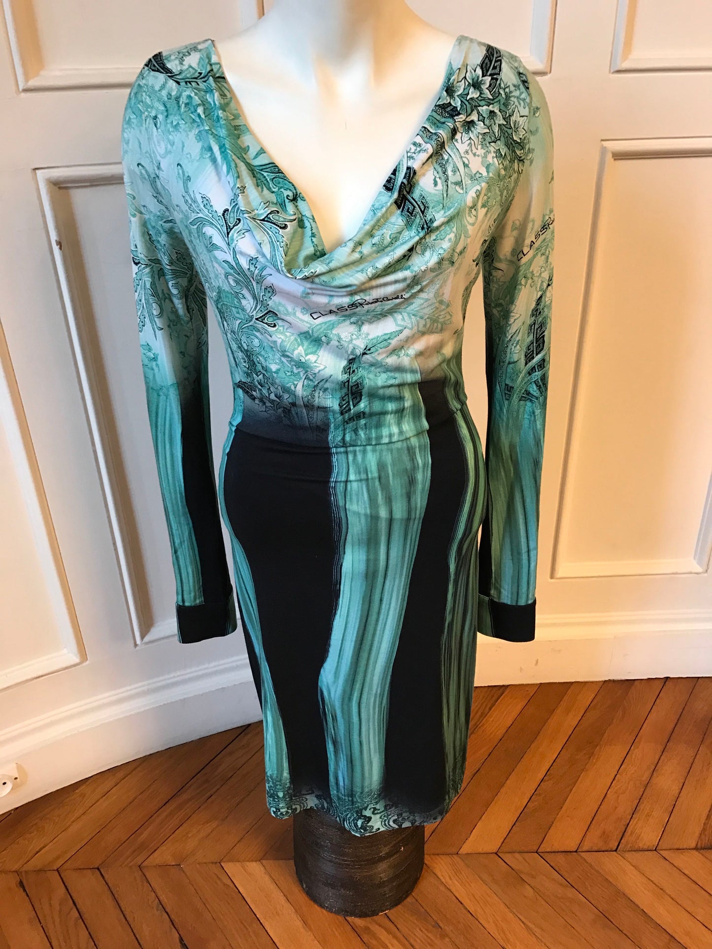 Robe Class Cavalli verte T.36-38