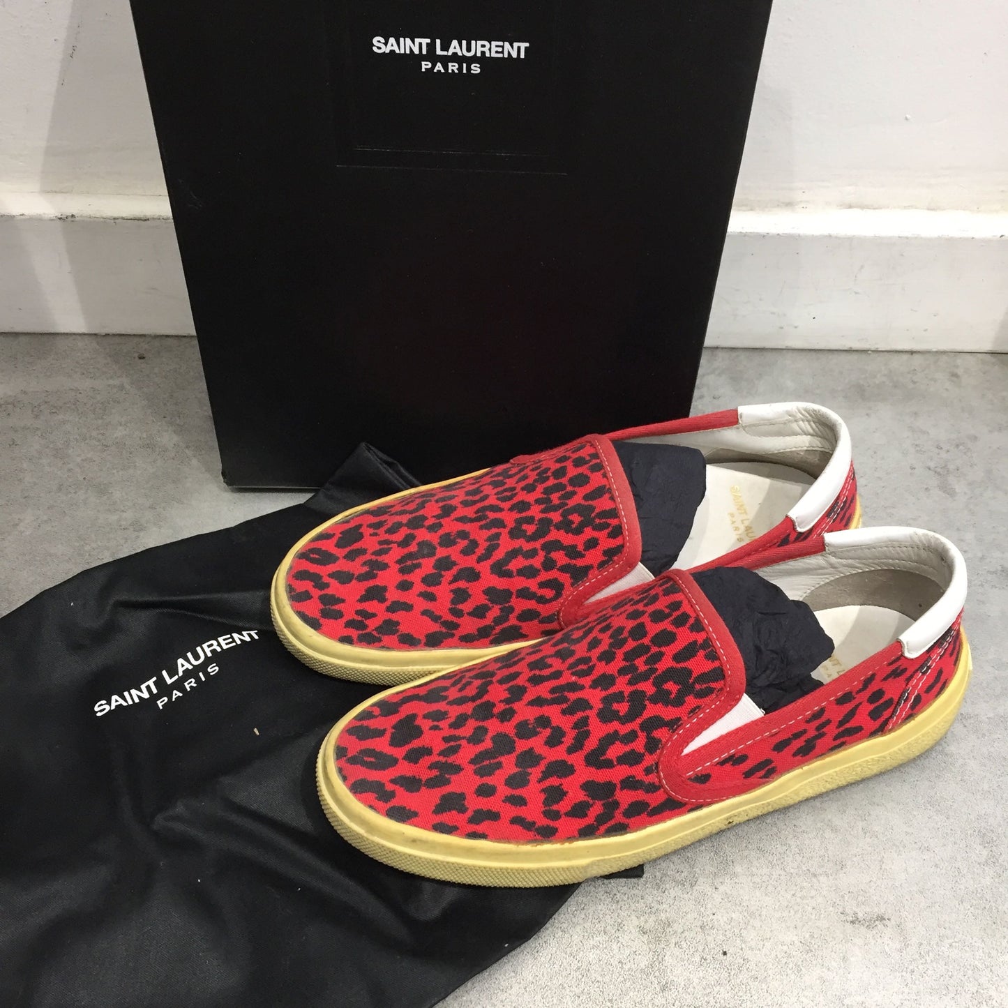 Baskets Saint Laurent leopard T.36