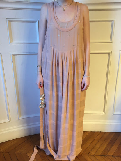 Robe Sonia Rykiel rose T.38