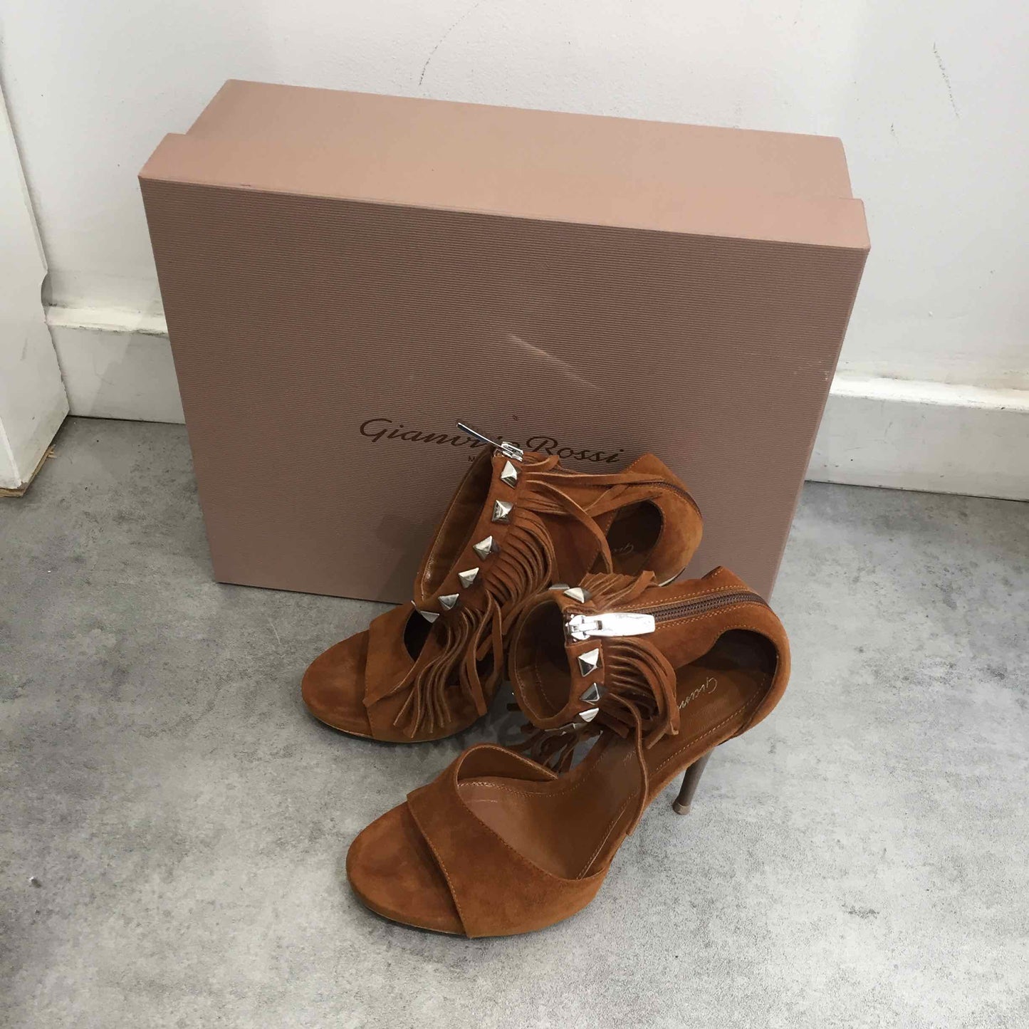 Sandales Gianvito Rossi Camels T.36