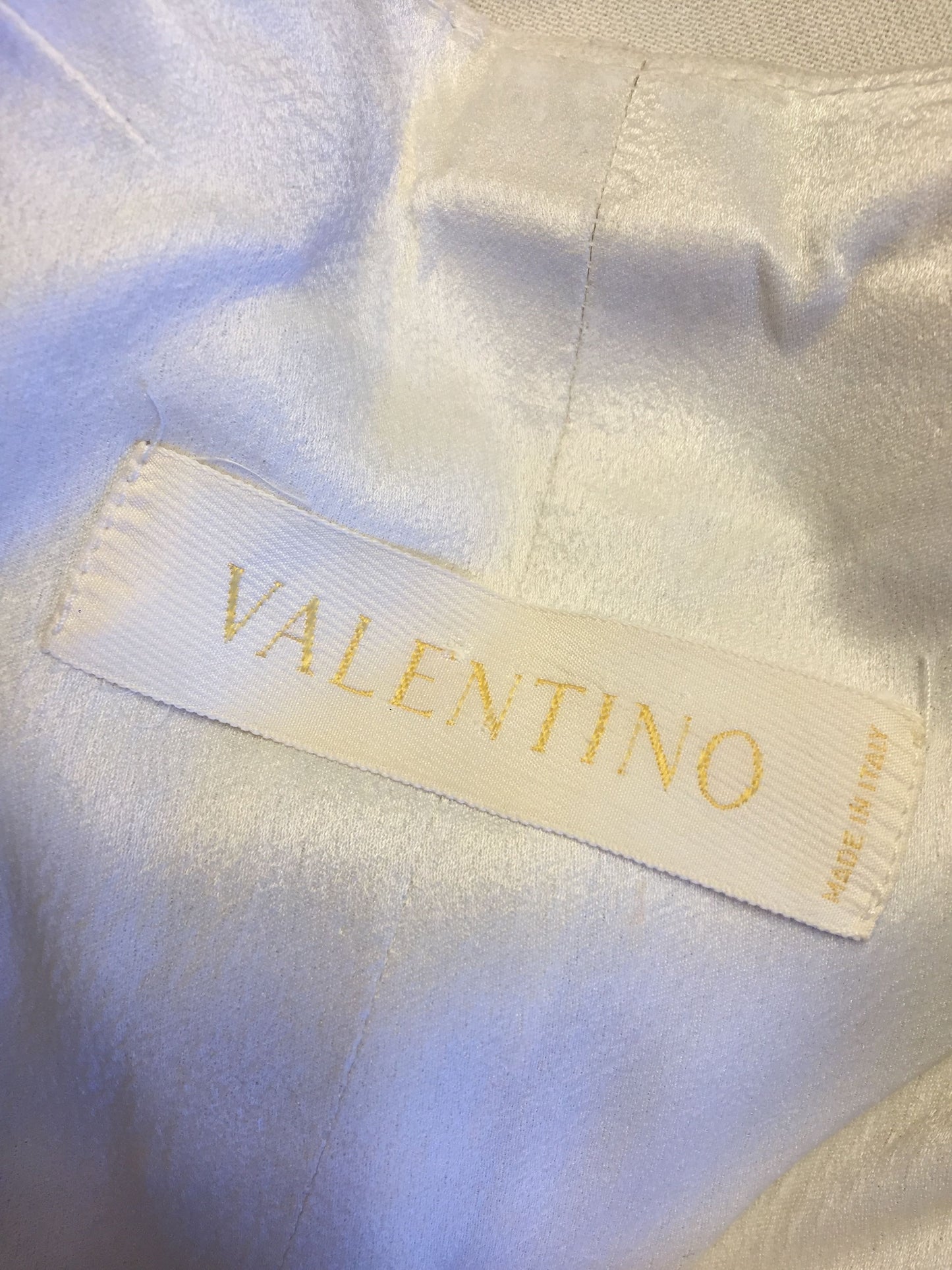 Veste Valentino en soie crème T.42