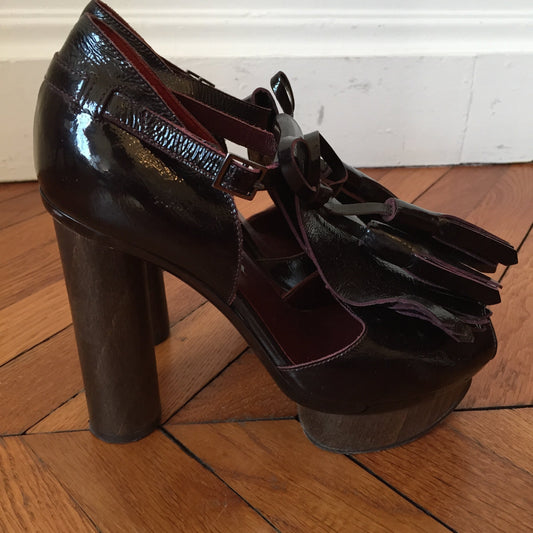 Sandales Sonia Rykiel Bordeaux T.35