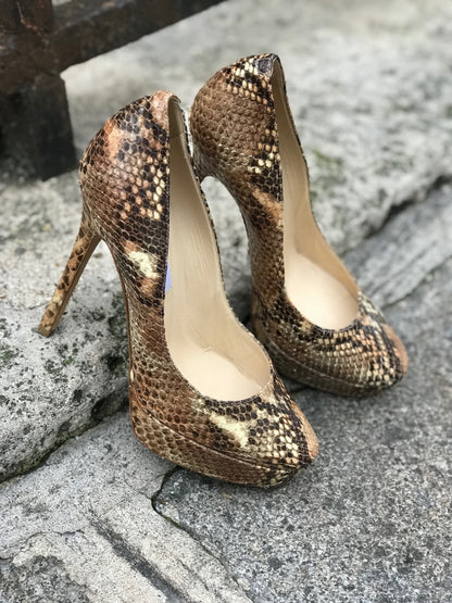 Escarpins Jimmy Choo python T.35,5