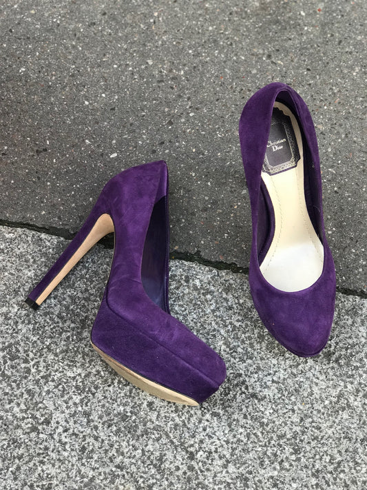 Escarpins Dior violets T.35,5