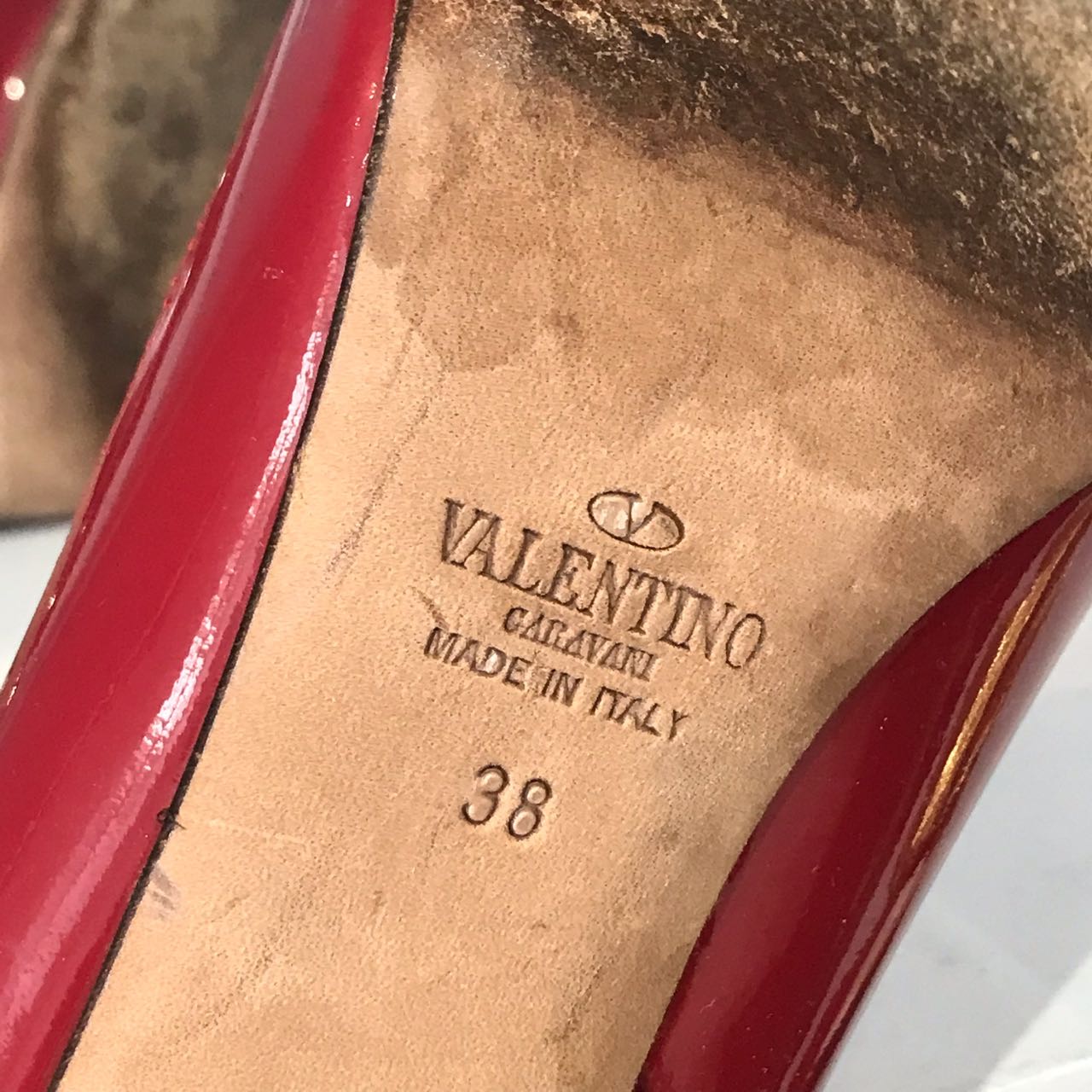 Boots Valentino rouges T.38