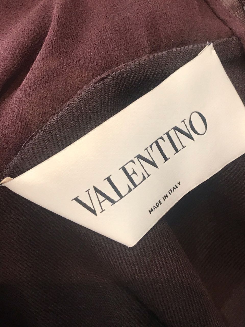 Robe Valentino bordeaux T.38